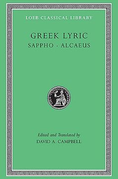 portada Greek Lyric: Sappho and Alcaeus (Loeb Classical Library no. 142) (Volume i) 