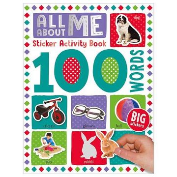 portada 100 Words all About me Words Sticker Activity Book (100 Sticker Activity) (en Inglés)