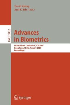 portada advances in biometrics: international conference, icb 2006, hong kong, china, january 5-7, 2006, proceedings