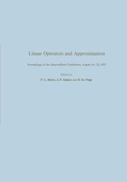 portada Linear Operators and Approximation / Lineare Operatoren und Approximation: Proceedings of the Conference held at the Oberwolfach Mathematical Research ... Series of Numerical Mathematics)