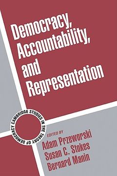 portada Democracy, Accountability, and Representation (en Inglés)