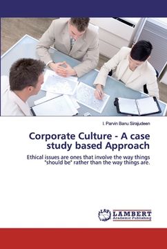portada Corporate Culture - A case study based Approach (en Inglés)