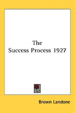 portada the success process 1927 (en Inglés)