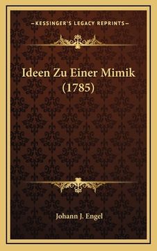 portada Ideen Zu Einer Mimik (1785) (in German)