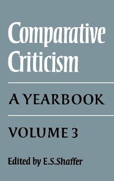 portada Comparative Criticism: Volume 3: A Yearbook (en Inglés)