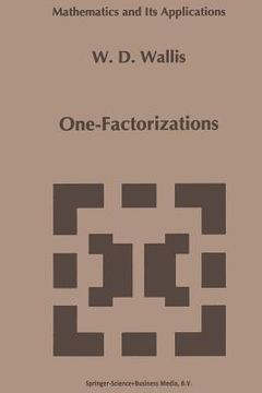 portada one-factorizations (en Inglés)