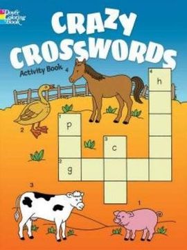 portada Crazy Crosswords Activity Book (Dover Coloring Books for Children) 
