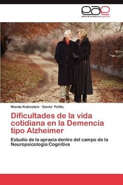 portada dificultades de la vida cotidiana en la demencia tipo alzheimer (en Inglés)
