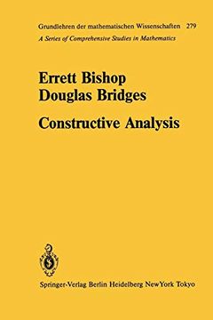 portada Constructive Analysis (Grundlehren der Mathematischen Wissenschaften) (en Inglés)