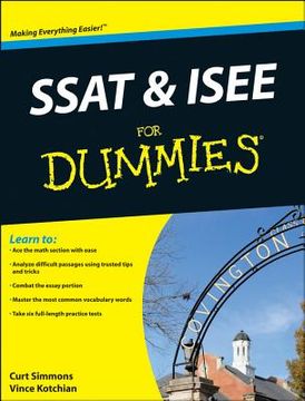 portada ssat and isee for dummies