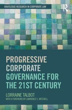 portada progressive comparative corporate governance (en Inglés)