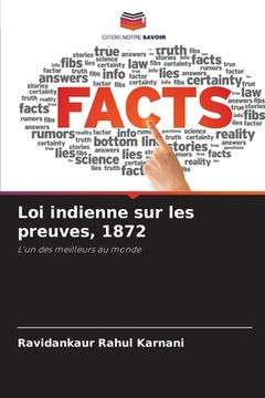 portada Loi indienne sur les preuves, 1872 (in French)
