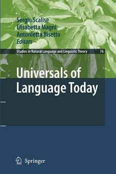 portada universals of language today (en Inglés)