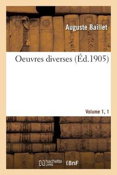 portada Oeuvres Diverses. Vol. 1 (in French)
