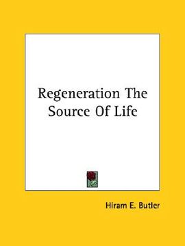 portada regeneration the source of life (en Inglés)