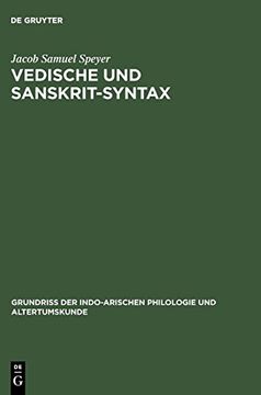 portada Vedische und Sanskrit-Syntax (in German)