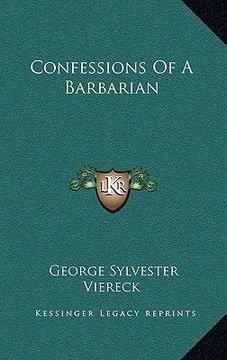 portada confessions of a barbarian (en Inglés)