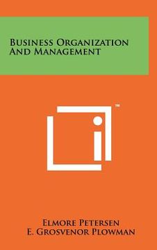 portada business organization and management (en Inglés)