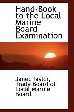 portada hand-book to the local marine board examination