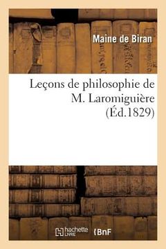 portada Leçons de Philosophie de M. Laromiguière (en Francés)