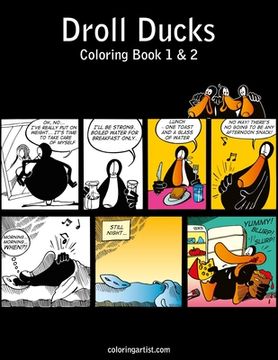 portada Droll Ducks Coloring Book 1 & 2 (en Inglés)