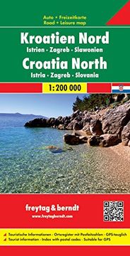 portada Croatia North/Istria/Zagreb/Slavonia (Road Maps) (English and German Edition)