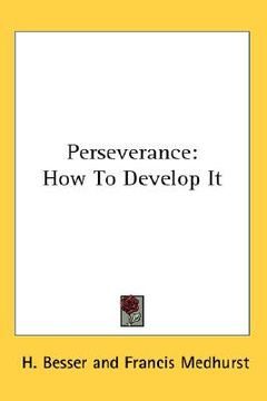 portada perseverance: how to develop it (in English)