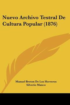 portada nuevo archivo testral de cultura popular (1876) (in English)
