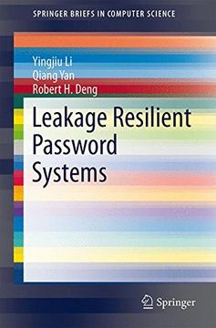 portada Leakage Resilient Password Systems (Springerbriefs in Computer Science) (en Inglés)