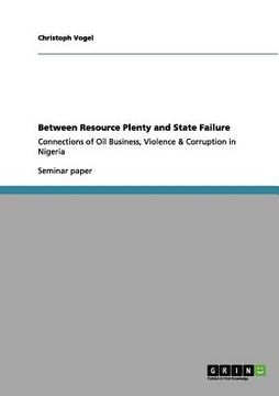 portada between resource plenty and state failure (en Inglés)