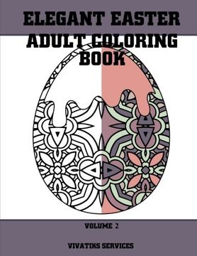 portada Elegant Easter Adult Coloring Book: Volume 2 (Easter Coloring)