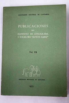 portada Publicaciones del Instituto de Etnografía y Folklore ' Hoyos Sainz