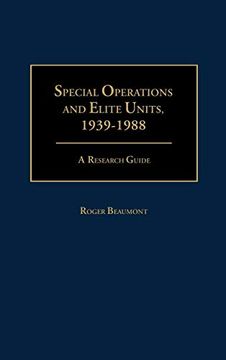 portada Special Operations and Elite Units, 1939-1988: A Research Guide (in English)