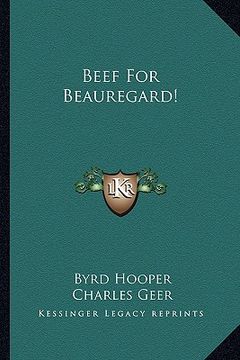 portada beef for beauregard! (en Inglés)