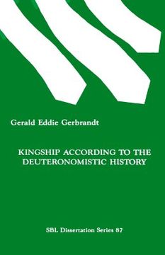 portada kingship according to the deuteronomistic history (en Inglés)