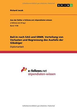 portada Bail-in nach SAG und SRMR. Verteilung von Verlusten und Begrenzung des Ausfalls der Gläubiger (German Edition)