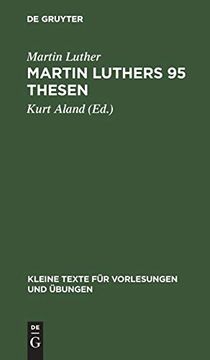 portada Martin Luthers 95 Thesen (Kleine Texte f r Vorlesungen und Bungen) (in German)