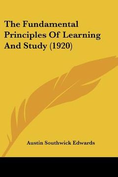 portada the fundamental principles of learning and study (1920) (in English)