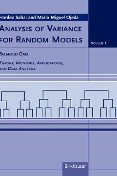 portada analysis of variance for random models: volume i: balanced data theory, methods, applications and data analysis (in English)