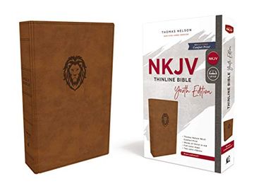 portada Nkjv, Thinline Bible Youth Edition, Leathersoft, Brown, red Letter Edition, Comfort Print (en Inglés)