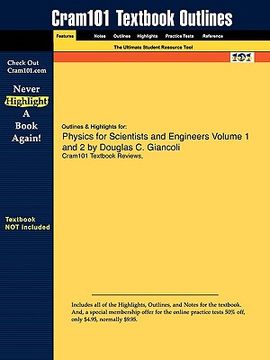 portada outlines & highlights for physics for scientists and engineers volume 1 and 2 by douglas c. giancoli