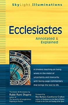 portada Ecclesiastes: Annotated & Explained (Skylight Illuminations) (en Inglés)