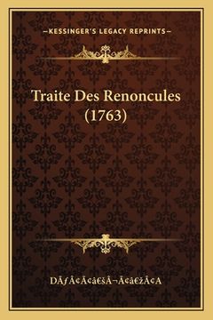 portada Traite Des Renoncules (1763) (in French)