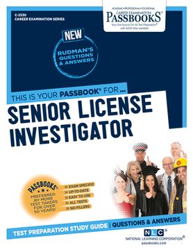 portada Senior License Investigator (C-2530): Passbooks Study Guide Volume 2530 (en Inglés)