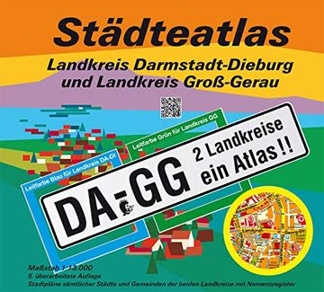 portada Städteatlas Landkreis Darmstadt-Dieburg und Landkreis Groß-Gerau 1: 13 000 (en Alemán)
