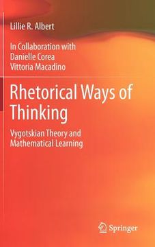 portada rhetorical ways of thinking: vygotskian theory and mathematical learning (in English)