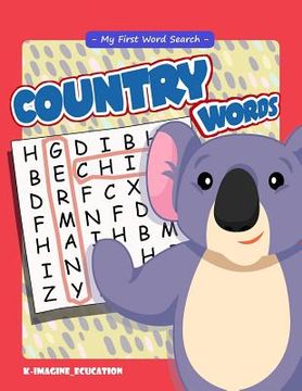 portada My First Word Search - Country Words: Word Search Puzzle for Kids Ages 4 -6 Years
