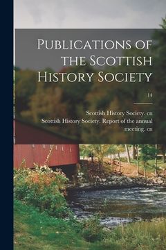 portada Publications of the Scottish History Society; 14 (en Inglés)