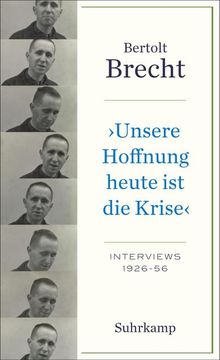 portada Unsere Hoffnung Heute ist die Krise« Interviews 1926-1956 (en Alemán)
