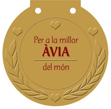portada Per a la millor ÀVIA del món: Una medalla per a algú molt especial! (Català - Brúixola)
